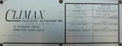 USED CLIMAX DP3