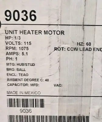 USED Nidec-US Motors 9036