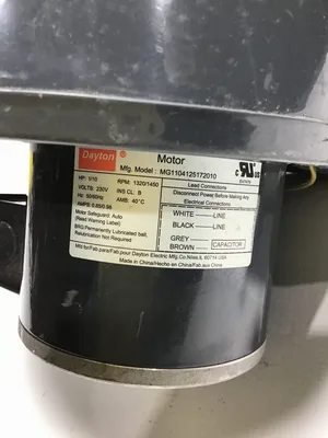 Dayton MG1104125171010 Centrifugal Blower Motor Assembly