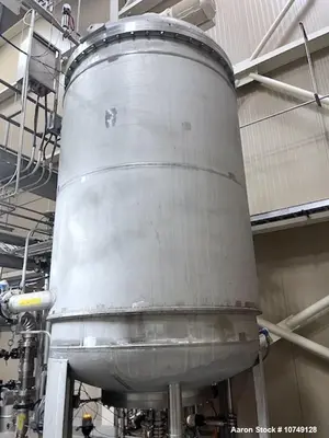 Used 304L Stainless Steel 1st Stage Crystallizer. 3000 Gallons Capacity