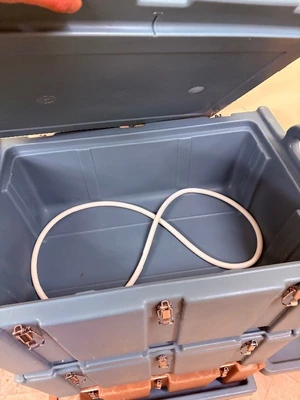 3 stackable hot boxes with wheel cart.