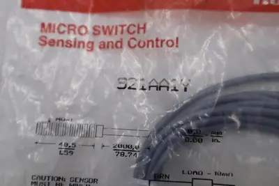 New OPEN BOX Honeywell 921AA1Y Proximity Sensor STOK L-209-C
