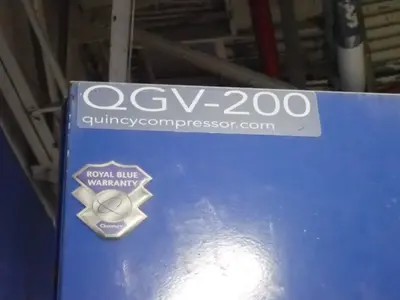 Used 2007 QUINCY COMPRESSOR QGV200 Rotary Screw & Sliding Vane Air Compressors Ohio US | HGR 24 #861420