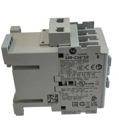 ALLEN BRADLEY 100-C16D10 CONTACTOR 100C16D10 NEW, SURPLUS