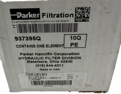 NEW PARKER 937395Q 10Q HYDRAULIC FILTER