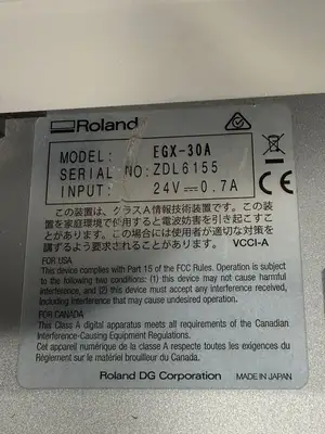 Roland EGX-30A Engraving Machine / Desktop Engraver 24V-0.7A (3.3.2)