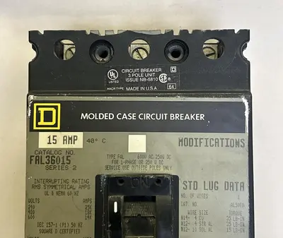 Used SQUARE D FAL36015 Miscellaneous Equipment (Electrical & Power) Ohio US | Surplus Asset Holdings #1240155
