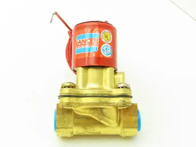 Lancer 2LD2LB3102 2-Way Skinner Hot Water Valve 3/8"NTP N.C. 0-100 psi 120v