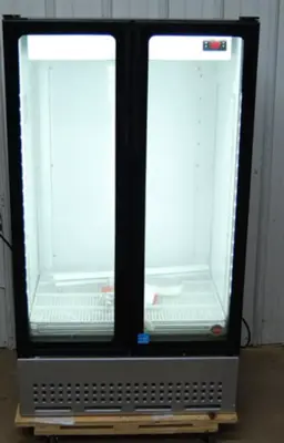 142-1155 DSA DULA30-R Glass Two Door Reach In Cooler-New