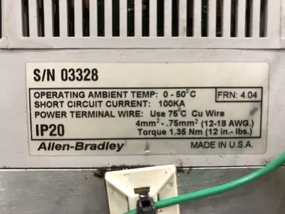USED ALLEN-BRADLEY 160-AA04NSF1P1