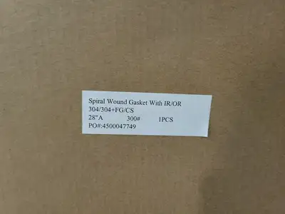28" Class 300 Spiral Wound Gasket with IR/OR