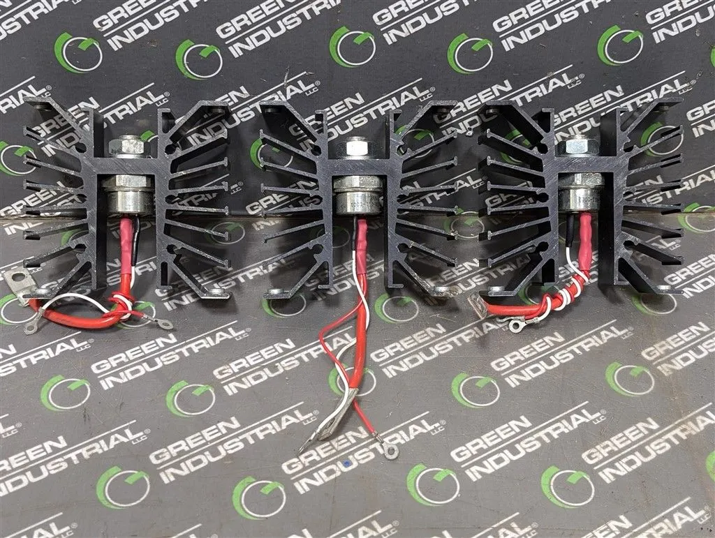 Lot of 3 I&R International 339-011-0001 7937 Rectifier Diodes w/ Heatsink Used