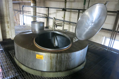 600 Gal Stainless Liquifier Rework Mix Tank, 40 HP Drive