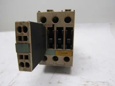 Siemens 3RT1026-3B Sirius 35A 600V Max Magnetic Contactor 24VDC Coil