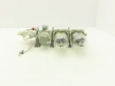 SMC Pneumatic Air Filter Regulator Relief Lubricator Pressure Switch Assembly