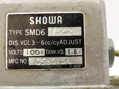 Showa SMD6-15C26 Automatic Cyclic Lubrication Oil Lube Pump Oiler 1.6L 110V 1PH