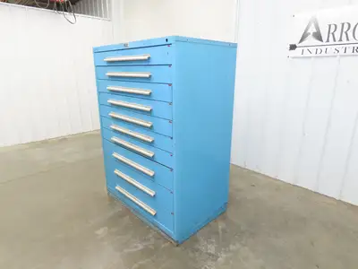 Nu-Era Modular Tool Storage Cabinet 10 Drawer 45x28x61" Stanley Vidmar Lista