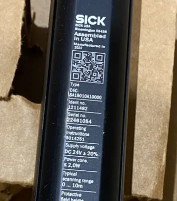 New | in-Stock SICK Safety Light Curtain Sender 14mm Resolution, M12, 1211482 Light Curtains & Grids Michigan US | Maverick Industrial Sales #1413463