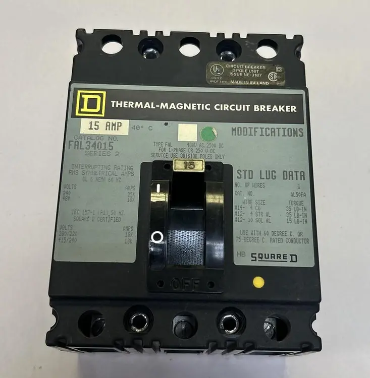 Used SQUARE D FAL34015 Miscellaneous Equipment (Electrical & Power) Ohio US | Surplus Asset Holdings #1240243