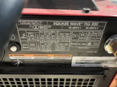 Used LINCOLN ELECTRIC SQUARE WAVE® TIG 200 TIG WELDER Tig Welders Michigan US | Miedema Asset Management Group #1423456