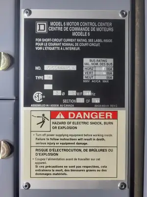 MCC Unit 100 hp, Nema 4