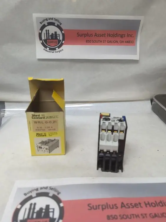 New | in-Stock WARD LEONARD WRIL 0-0,21 Relays & Switches Ohio US | Surplus Asset Holdings #1246254