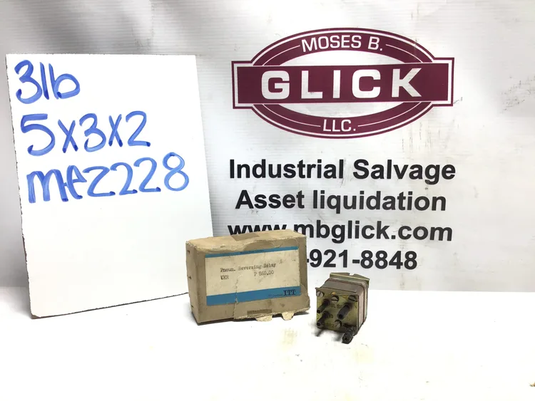 Used ITT CONTROL UKR 7805 Valves/Fittings | Moses B Glick #995949