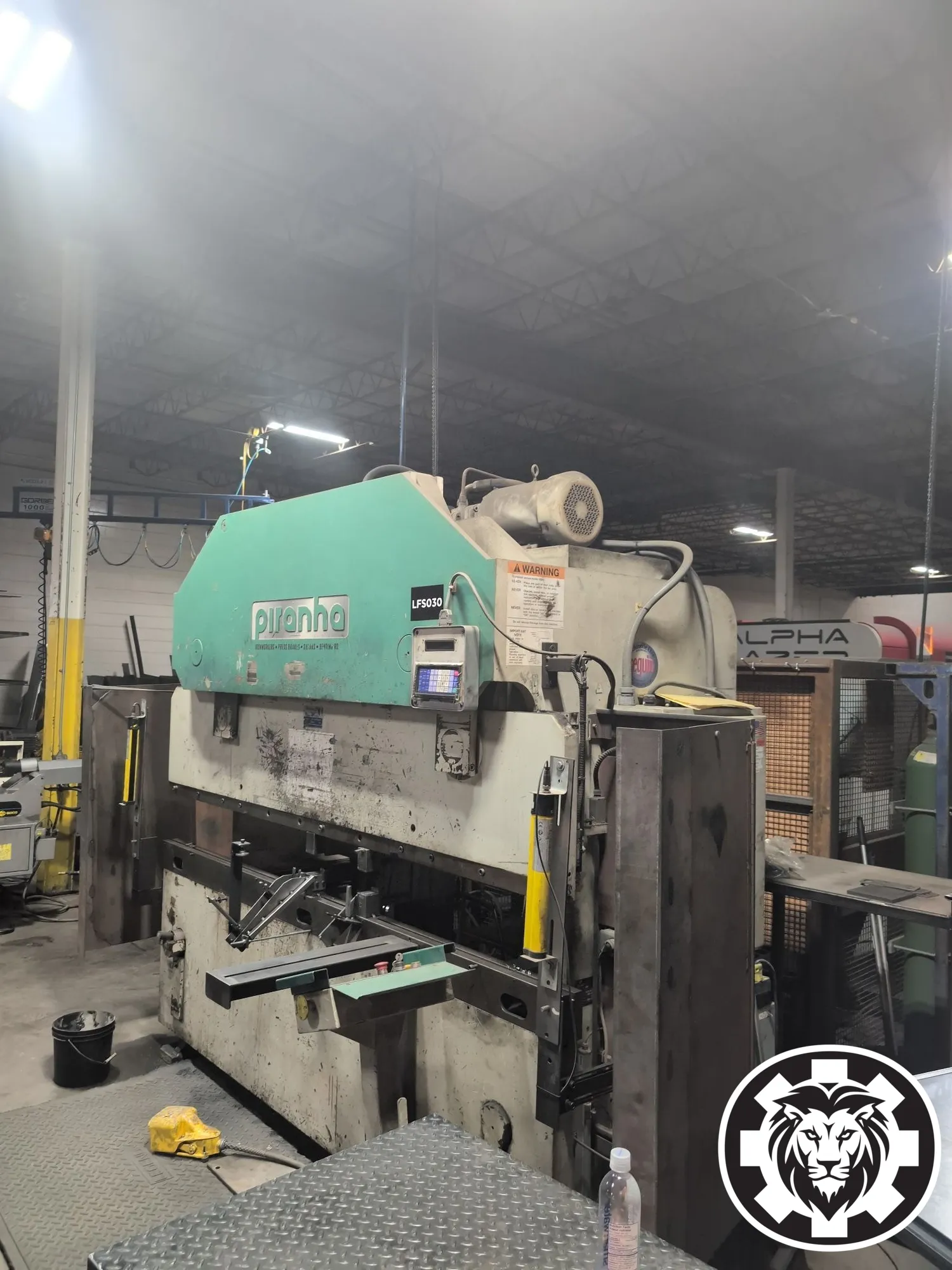 70 Ton x 8' Piranha Press Brake - Safety Sensors