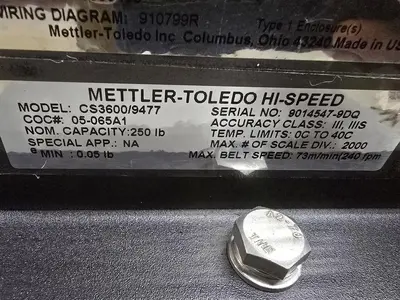 Used METTLER TOLEDO _UNKNOWN_ Checkweighers (Misc) Wisconsin US | Packer City Sales #1297949
