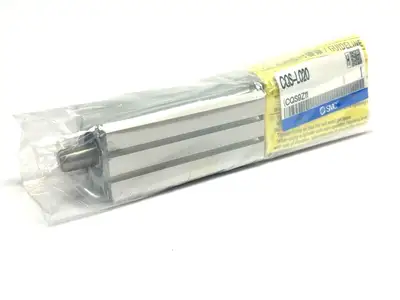 CDQSL20-50D | SMC  Compact Cylinder 20mm Bore 50mm Stroke  w/ CQS-L020 Brackets - New