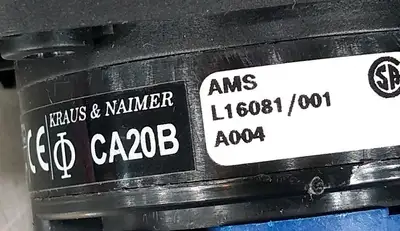 KRAUS & NAIMER CA20B Selector Rotary Drum Switch Loc4D7