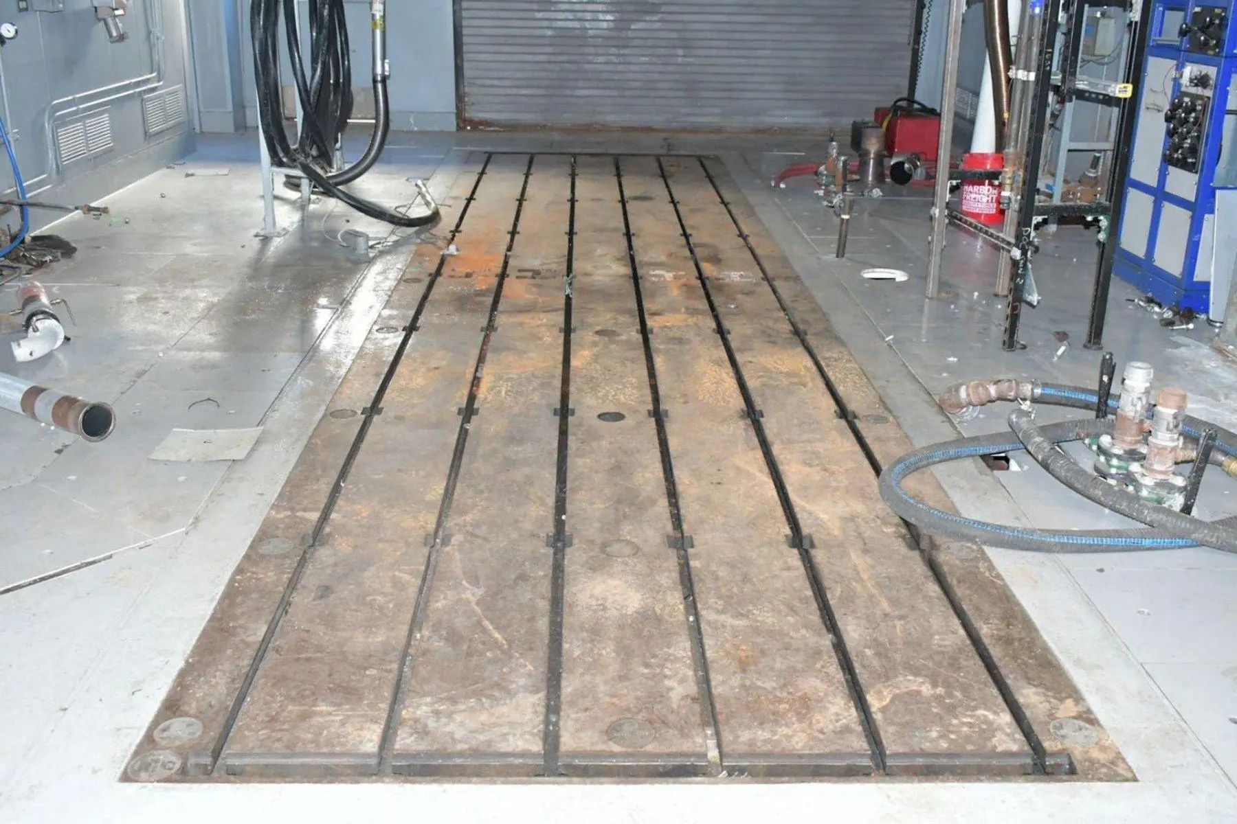 24' X 6' BAY CAST T-SLOT STEEL FLOOR PLATE: STOCK #21208