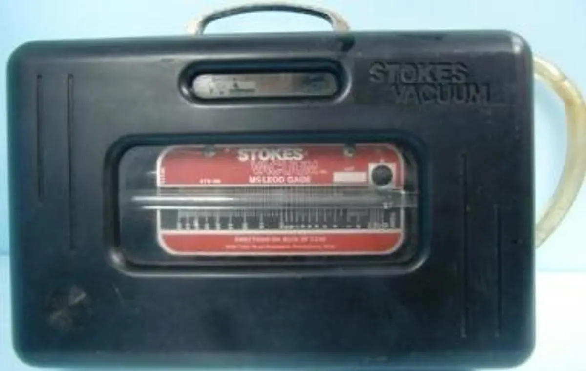 QTY. 1. STOKES VACUUM INC. MCLEOD MERCURY GAUGE LO...