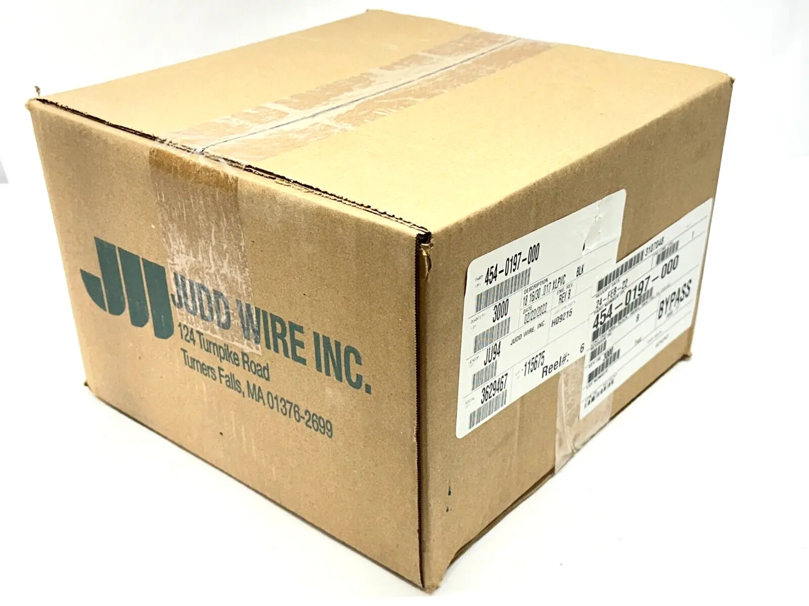 454-0197-000 | Judd Wire  Wire 18 AWG 16/30 .017 XLPVC H0915 3000ft Spool - New