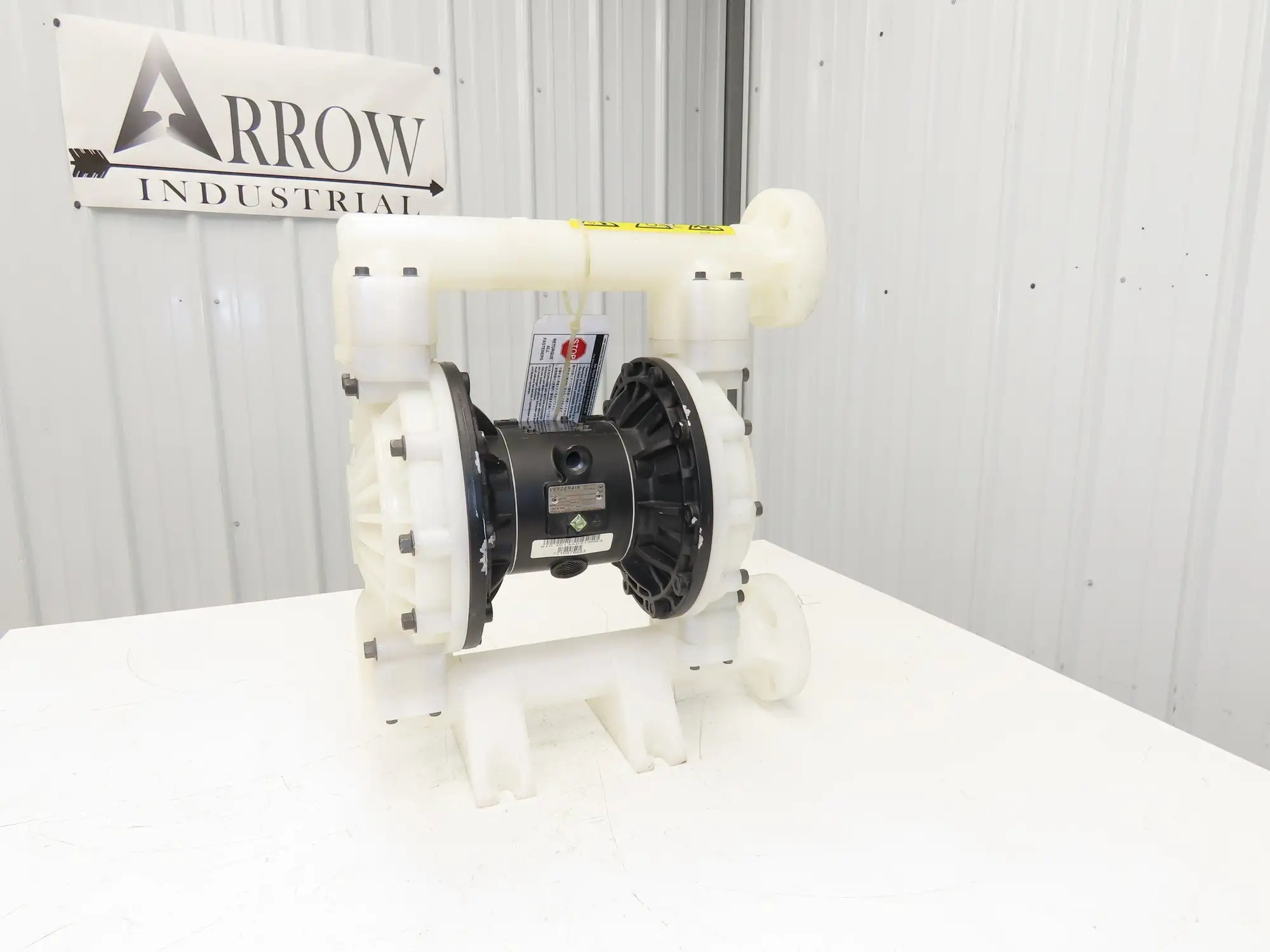 Verderair VA40KA Pneumatic Double Diaphragm Air Pump 1-1/2" Kynar 379LPM 120PSI