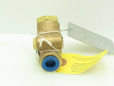 Milwaukee Valve 508-005-38 Swing Check Valve 3/8" 400 lb WOG 200 SWP Bronze Body