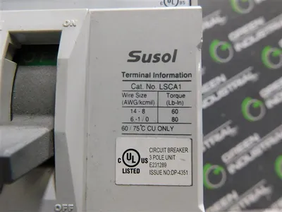 LS Industrial TD 125NU Circuit Breaker 600VAC 50/60Hz 80A TD125FTU Trip Used
