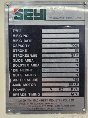 SEYI HSD H-440 Straight Side Press | Levy Recovery Group (19)
