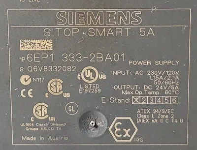 Siemens 6EP1 333-2BA01 SITOP Power Supply. Loc4C-19