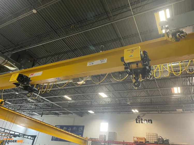 Used CRANE SPACEMASTER SX 20 TON CAPACITY (TOTAL) BRIDGE CRANE WITH RAILS AND SUPPORTS. Bridge & Overhead Cranes Wisconsin US | Miedema Asset Management Group #1390056