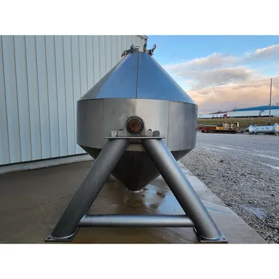 Used Stainless Steel Double Cone Blender - 150 cubic foot