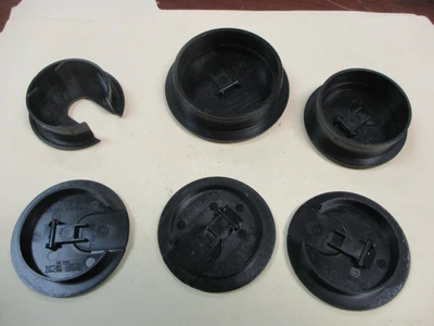 Used Parts and Flip-Top Plastic Caps (QTY 17)