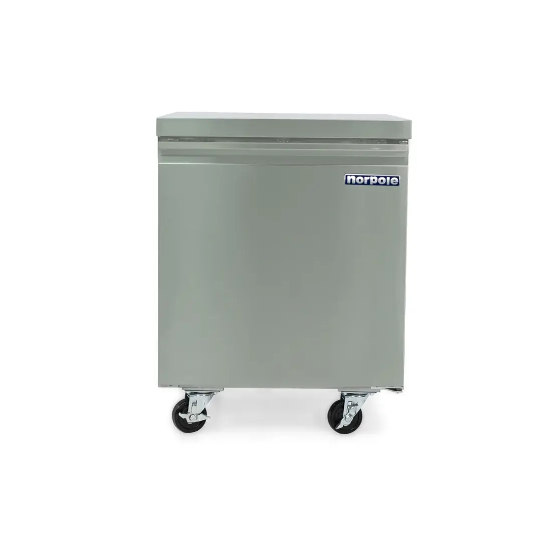 Magic Chef COMMERCIAL 6 CU. FT. SINGLE DOOR UNDER COUNTER REFRIGERATOR IN STAINLESS STEEL