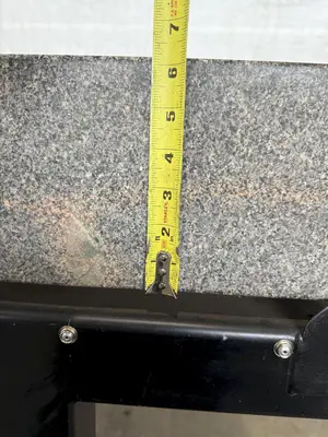 48" X 60" X 6" GRANITE SURFACE PLATE WITH STAND. STOCK # 1120424