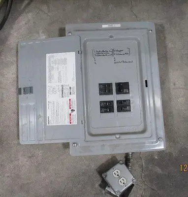 LOT OF ELECTRICAL CIRCUIT-BREAKER PANELS & . ELECTRIC ITEMS