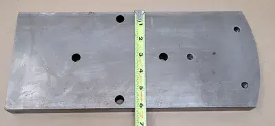 BASE PLATE, 14IN X 6IN X 1.125IN