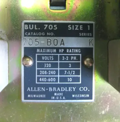 USED Allen-Bradley 705-BOA