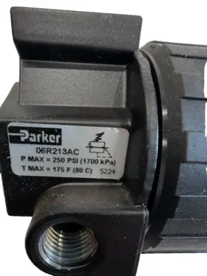 NEW PARKER 06R213AC REGULATOR 3/8" 0-125PSI
