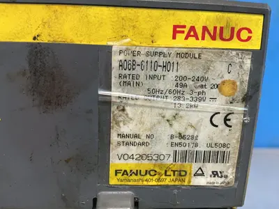 Used FANUC A06B6110H011 PLC Power Supplies Ohio US | HGR 24 #1335318