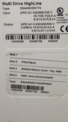 USED LENZE E94AMHE0174